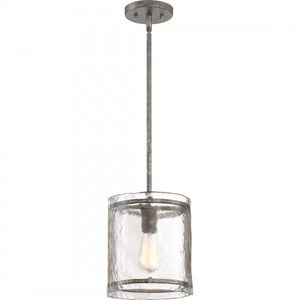 Quoizel FTS1509MM Fortress Mini pendant mottled silver Mini Pendant