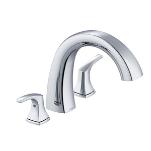 Gerber D300918BST Satin Black Vaughn Three Piece Roman Tub Trim Kit