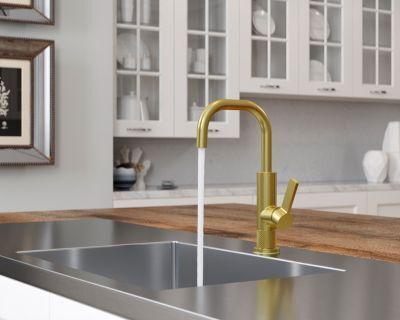 Pfister Brushed Gold 1-handle Bar & Prep Faucet GT72-MTBG