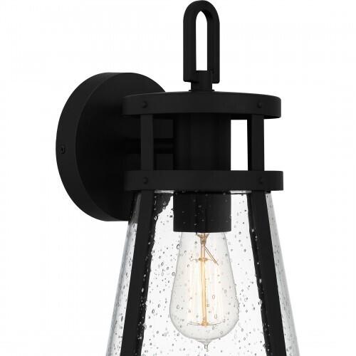 Quoizel BAB8408MBK Barber Outdoor wall 1 light matte black. Outdoor Lantern