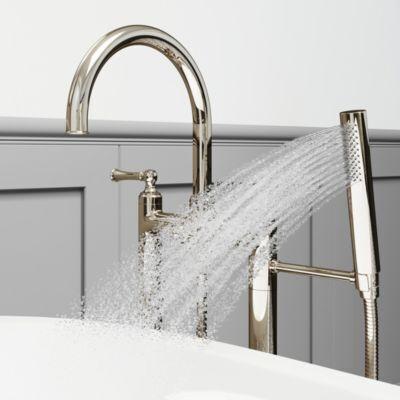 Pfister Polished Nickel Tisbury Free Standing Tub Filler LG6-1TBD