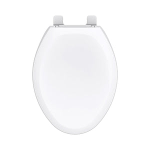 Gerber G009921325 Bone Adjustable Slow Close Elongated Toilet Seat With Cover