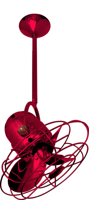 Matthews Fan BD-RED-MTL Bianca Direcional ceiling fan in Rubi (Red) finish with metal blades.