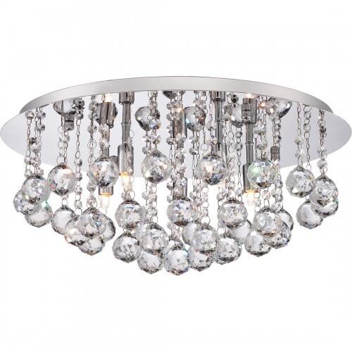Quoizel BRX1619C Bordeaux F lush mount plsh chrm 19.5"d Flush Mount