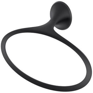 Pfister Matte Black Towel Ring BRB-RH0B