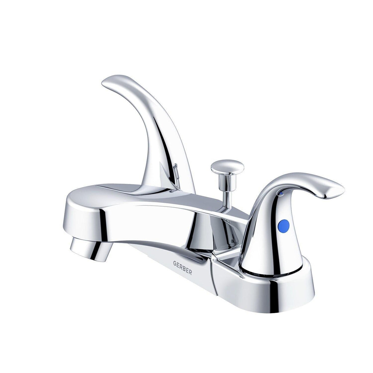 Gerber G0043165W Chrome Maxwell Se Two Handle Centerset Lavatory Faucet W/ Metal ...