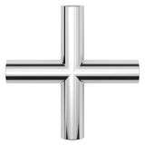 Tenet Single Cross Handle for Slide Bar Kit in Polished Chrome