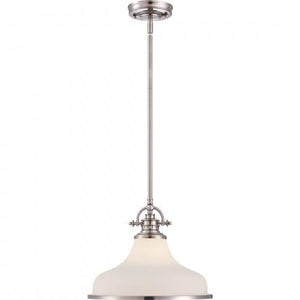 Quoizel GRT2814BN Grant Pendant brsh nikl 1lt Pendant