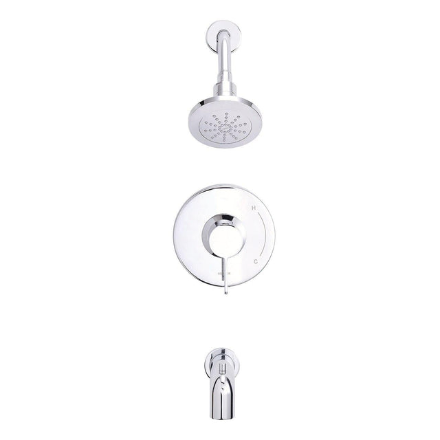 Gerber D512030BNTC Brushed Nickel Amalfi Tub & Shower Trim Kit, 2.0GPM