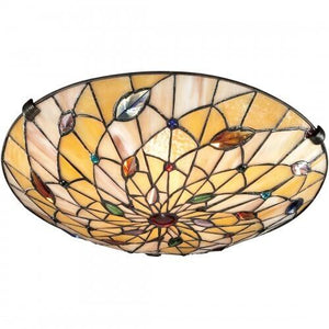 Quoizel TF1409SVB Graham Flush mount  tiff vintage bronze 17"d Flush Mount