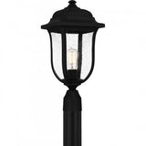 Quoizel MUL9009MBK Mulberry Outdoor post 1 light matte black Outdoor Lantern