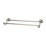 Tisbury 24" Double Towel Bar in Polished Nickel