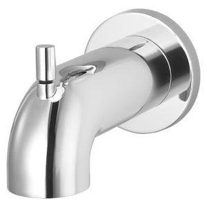 Quick Connect Tub Spout with Diverter in Polished Chrome