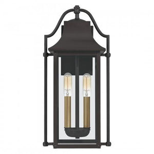 Quoizel MAN8409WT Manning Outdoor wall 2 light western bronze Outdoor