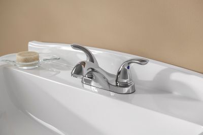 Pfister Polished Chrome Pfirst Series Centerset Bath Faucet LG143-6100