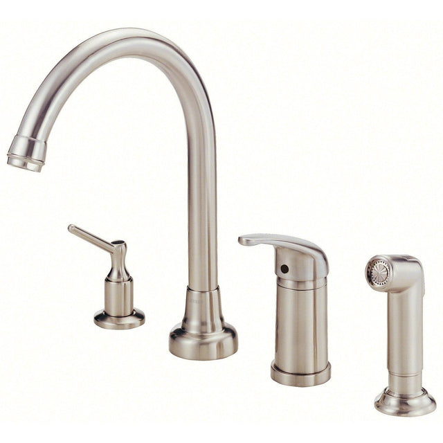 Gerber D409112 Chrome Melrose Single Handle High-rise Kitchen Faucet