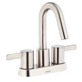 Gerber D301130BN Brushed Nickel Amalfi Two Handle Centerset Lavatory Faucet