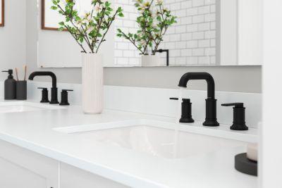 Pfister Matte Black 2-handle 8" Widespread Bathroom Faucet LG49-COL0B