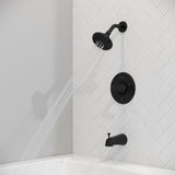 Pfister Matte Black 1-handle Tub & Shower Faucet