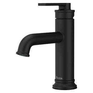 Pfister Matte Black Single Control Bathroom Faucet LG42-COL0B