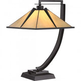 Quoizel TF1791TWT Pomeroy Table lamp tiffany 1lt western bronze Table Lamp