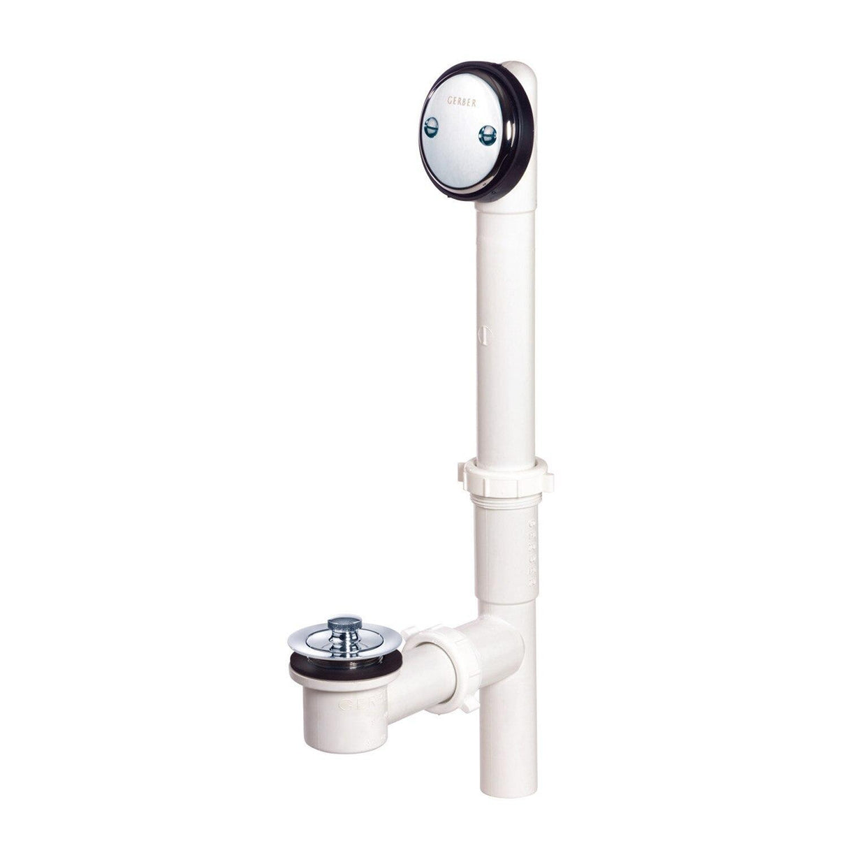 Gerber G0041550 Chrome Classics Pvc Lift & Turn Drain for Standard Tub