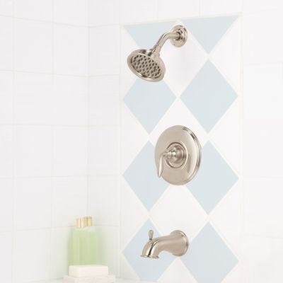 Pfister Brushed Nickel Avalon 1-handle Tub & Shower, Trim Only LG89-8CBK