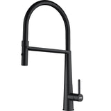 FRANKE ICN-SP-MBK Icon 18-in Single Handle Semi-Pro Kitchen Faucet in Matte Black In Matte Black