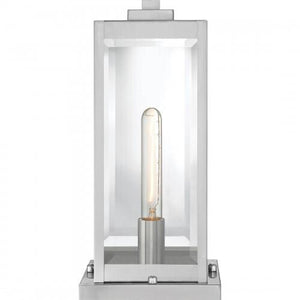 Quoizel WVR9106SS Westover Outdoor pier base 1light stainless steel Outdoor Lantern
