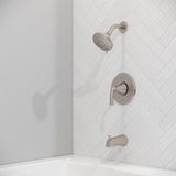 McAllen 1-Handle Tub & Shower Trim Kit in Spot Defense Brushed Nickel