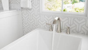 Pfister Brushed Nickel Weller 3-hole Roman Tub, Trim Only RT6-5WRK