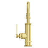 Port Haven 1-Handle Bar/Prep Kitchen Faucet in Brushed Gold