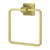 Park Avenue Towel Ring in Brushed Gold