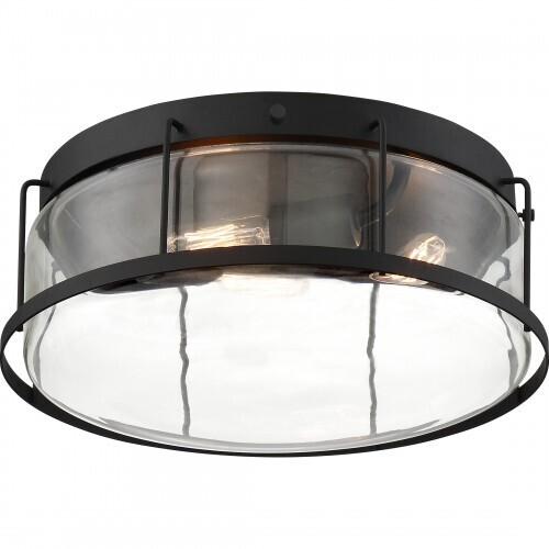 Quoizel LUD1613EK Ludlow Flush mount 3 light earth black Flush Mount