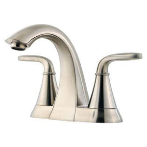 Pfister Brushed Nickel 2-handle 4" Centerset Bathroom Faucet LG48-WF0K