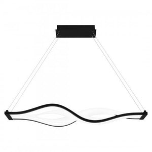 Quoizel PCSTG138MBK Saratoga Linear chandelier led light matte black Island Light
