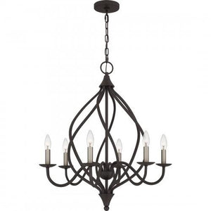 Quoizel DUP5025OZ Dupont Chandelier 6 light old bronze Chandelier