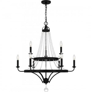 Quoizel ADL5030MBK Adelaide Chandelier 9 lights matte black Chandelier