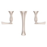 Rhen Wallmount Widespread Lavatory Faucet in Brushed Nickel