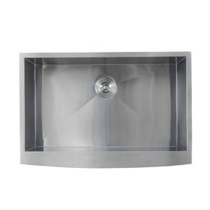 LENOVA SS-AP-S33 Undermount Single Bowl 33 x 22-1/4 10 - Brushed Satin UNDERMOUNT KITCHEN SINK Kitchen,Kitchen Sinks,Undermount Sinks, Lenova Apron Front Stainless Steel Sinks