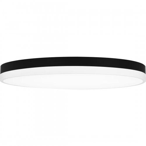 Quoizel WLN1620MBKW Weldin Flush mount led matte black white Flush Mount