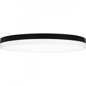 Quoizel WLN1620MBKW Weldin Flush mount led matte black white Flush Mount