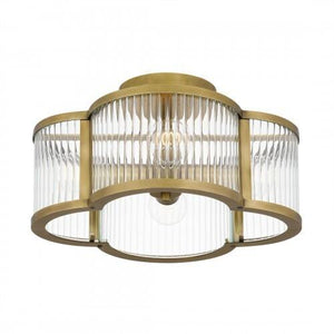 Quoizel ASR1715WS Aster Semi flush 3 lights weathered brass Semi-Flush Mount