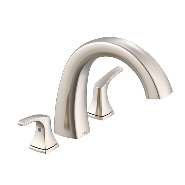 Gerber D300918BNT Brushed Nickel Vaughn Three Piece Roman Tub Trim Kit