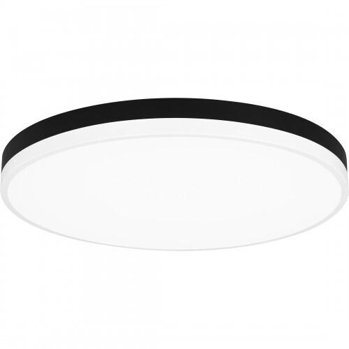 Quoizel WLN1620MBKW Weldin Flush mount led matte black white Flush Mount