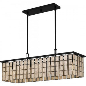 Quoizel SGLM434MBK Seigler Island 4 lights matte black mica Island Light