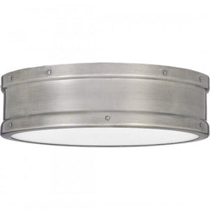 Quoizel QF5224AP Ahoy Flush mount led light antique polished n Flush Mount