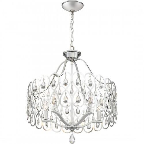 Quoizel LUL5022C Lulu Chandelier 5 light polished chrome Chandelier