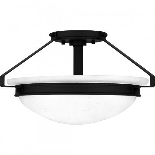 Quoizel QSF5581MBK Quoizel Semi-Flush Mount Semi flush 2 lights matte black Semi-Flush Mount