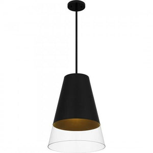 Quoizel PRG1514BBK Peregrine Mid pendant 1 light brushed black Mini Pendant